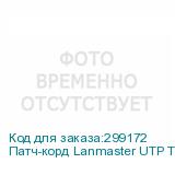 Патч-корд Lanmaster UTP TWT-45-45-1.0-GY вилка RJ-45-вилка RJ-45 кат.5е 1м серый