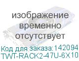 Стойка TWT (TWT-RACK2-47U-6x10) двухрамная 47U. 600x1000. серая TWT-RACK2-47U-6X10