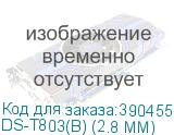 Камера видеонаблюдения аналоговая HiWatch DS-T803(B) (2.8 mm) 2.8-2.8мм цв. (DS-T803(B) (2.8 MM)) HIWATCH DS-T803(B) (2.8 MM)