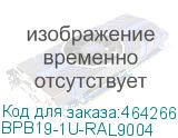 Hyperline Фальш-панель на 1U, с щеточным вводом, цвет черный (RAL 9004) BPB19-1U-RAL9004 BPB19-1U-RAL9004