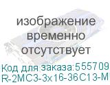 Верт блок розеток Rem-2MC, монит, измер, 3х16A, 36C13, 1420мм, шнур 3м IEC309 (ЦМО) R-2MC3-3x16-36C13-MI-1420-3-3PN R-2MC3-3x16-36C13-MI-1420-3-3PN