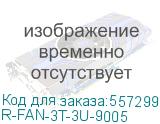 Модуль вентиляторный, 3 вентилятора с терморегулятором 3U, чёрный (ЦМО) R-FAN-3T-3U-9005 R-FAN-3T-3U-9005