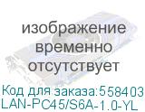 Патч-корд Lanmaster LAN-PC45/S6A-1.0-YL FTP RJ-45 вил.-вилка RJ-45 кат.6A 1м желтый LSZH (уп.:1шт) (LANMASTER) LAN-PC45/S6A-1.0-YL