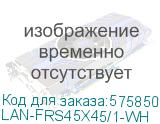 Рамка LanMaster (LAN-FRS45X45/1-WH) 1шт горизонтальный монтаж пластик белый (LANMASTER) LAN-FRS45X45/1-WH